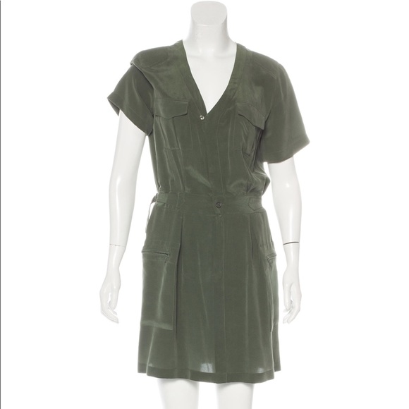 Silk Equipment Dress - Picture 1 of 5